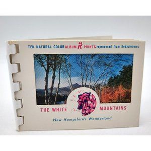 White Mountains New Hampshire Wonderland 10 Mini Print Album Kodachromes Vintage